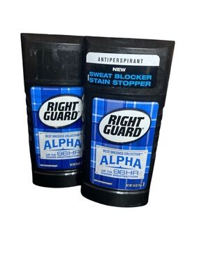 2 X Right Guard Antiperspirant Alpha- Best Dressed Collection 2.6 oz. Rare